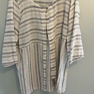 Pure Jill blouse/tunic. 100% cotton linen